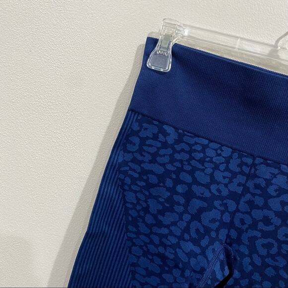 Varley Quincy Navy Leopard Seamless Compression Active Leggings Athleisure Sz S - Picture 4 of 11